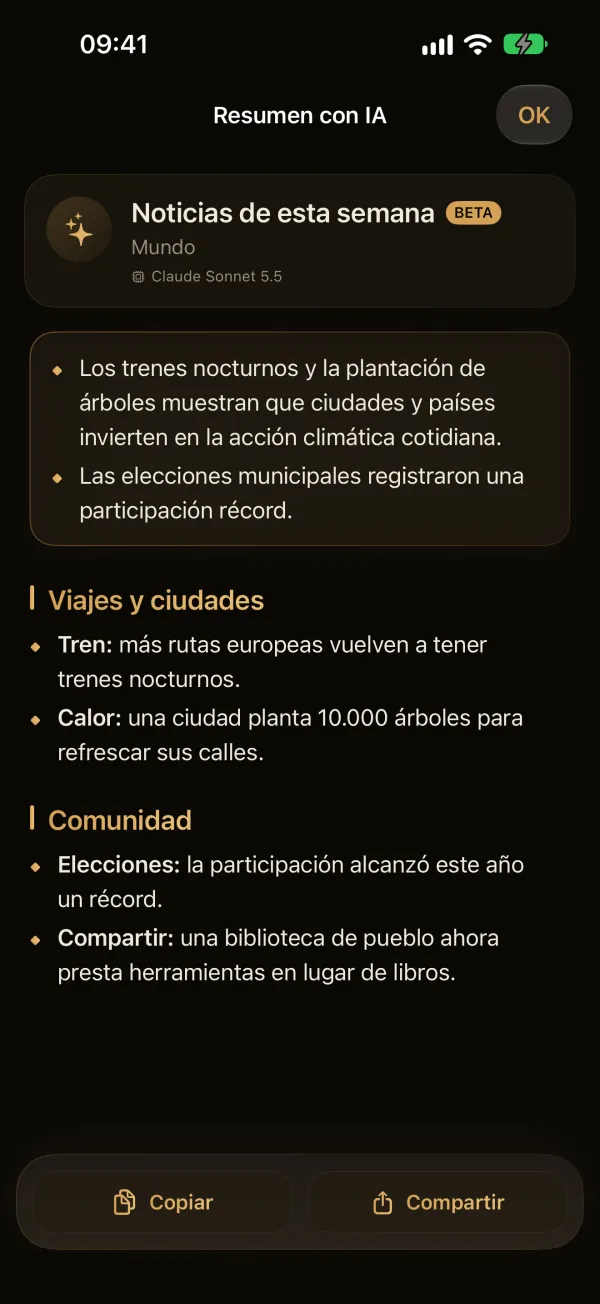4RSS — Resumen de noticias con IA